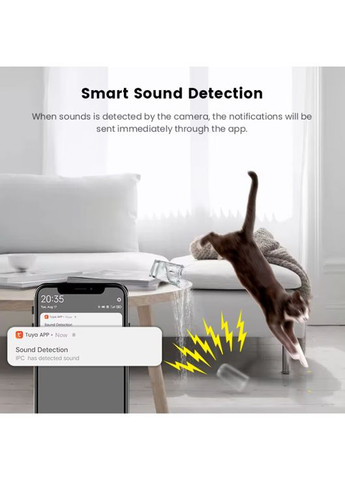 Видеоняня поворотная беспроводная IP-камера 3MP TUYA Smart, Wi-Fi Mommy Bag (357494787)