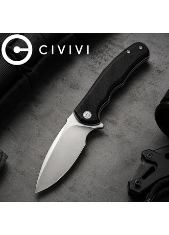 Ніж складаний Mini Praxis (C18026C-2) Black Civivi (400920431)