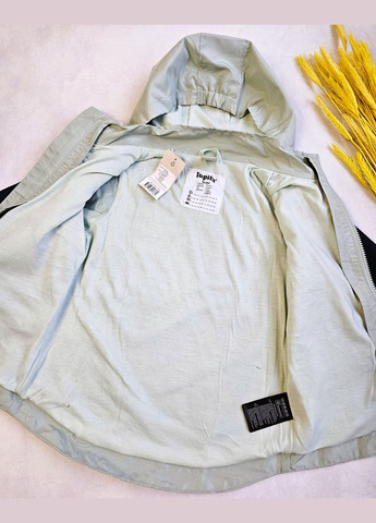 М'ятна демісезонна дитяча тепла демісезонна куртка 3в1 на флісовій підкладці Lupilu Куртка