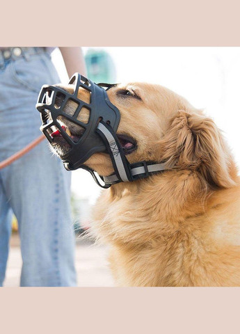 Намордник для собак, силіконовий з рефлективом № 4 Maychan (299915308)