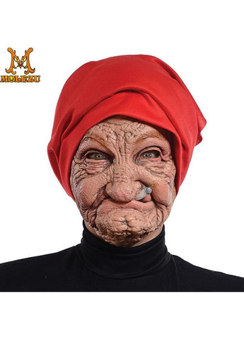 Латексна Маска на Хеллоуїн і костюмованої вечірки Стара Карга Лиходійка з цигаркою [BB1564505] MOLEZU No Brand (307837765)
