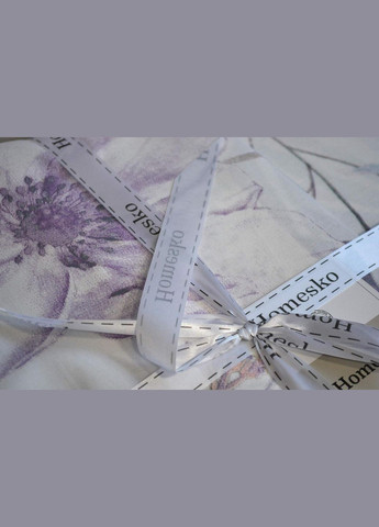Постельное белье Homesko Ranforce семейный 160 х 220 см Amaris Lilac First Choice (329887653)