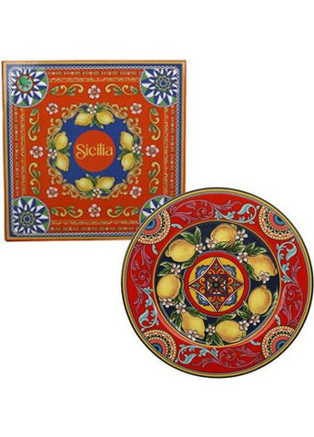 Набір 4 порцелянові тарілки Sicilia "Ornamento" Ø19см (Орнамент) Bona (372173178)