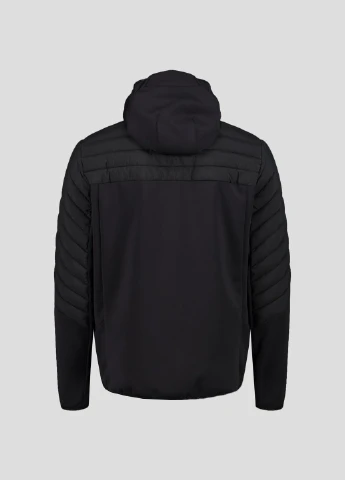 Черная демисезонная мужская черная спортивная куртка fix hood CMP