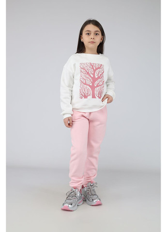 Yuki світшот для дівчинки колір молочний cb-00284928 молочний футер