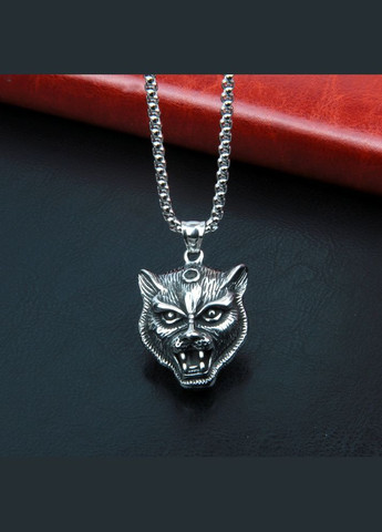Кулон с цепочкой мужской амулет подвеска волк STORE 168 (329202045)