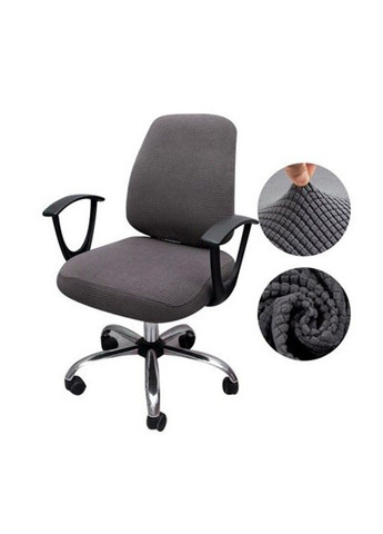 Графітовий чохол для комп'ютерного крісла (спинка + сидіння) Slavich (288740468)