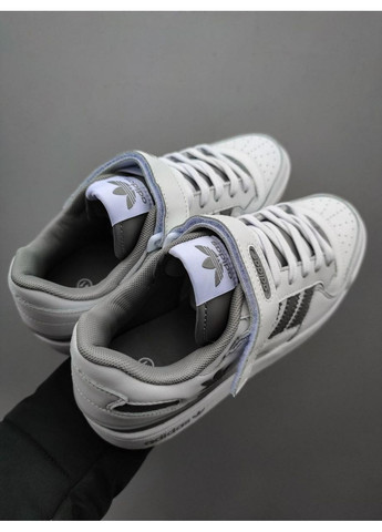 КРОССОВКИ ЖЕНСКИЕ ADIDAS FORUM REFINED WHITE GREY АДИДАС ФОРУМ No Brand серые демисезоны (368862594)