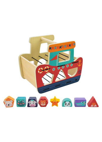 Игрушка развивающая сортер деревянный корабель WD13101 No Brand (362421108)