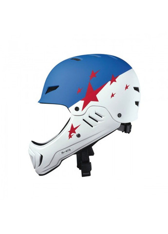 Защитный гоночный шлем - Бело-голубой (50-54 cm) Micro (331173797)