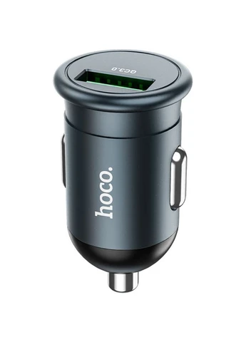 Автомобільний зарядний пристрій Z43 Mighty QC3.0 USB-A Metal Gray (761194) [151283] Hoco (399681775)
