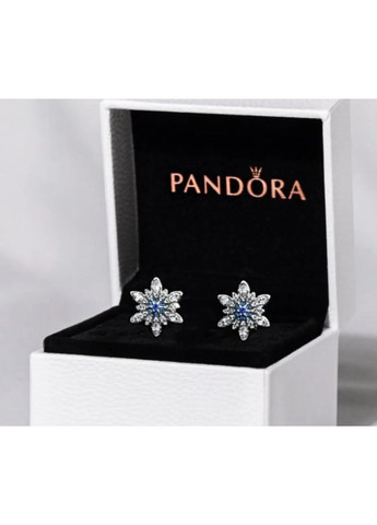 Серебряные серьги "Пандора" 290590NBLMX Kabluchka (355347557)