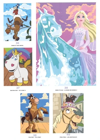 Розмальовка за номерами Disney (Дісней). Konie (Chevaux, Коні). Арт-терапія, Польське видання Wydawnictwo Olesiejuk (395903042)