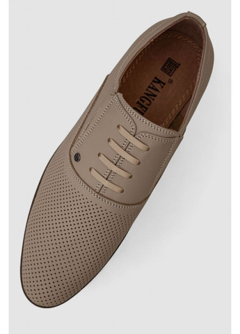 Темно-бежевые туфли мужские с перфорацией Sport Line