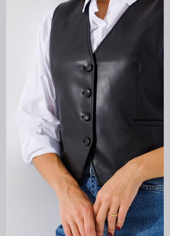 Жилет однотонный женский 5088 Черный shop (2000990825711) Karol (315961044)
