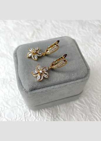 Сережки позолота Xuping Ювелірна біжутерія Сережки-підвіски Золотистий 30 мм S15284 Xuping Jewelry (328943460)