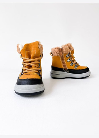 Зимові черевики 21р 14,2 см коричневий артикул З106 Clibee (301640938)