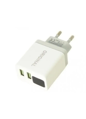 Адаптер (А-14) 220v 2 usb with display CX QC03 Digital (363831870)