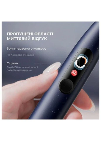 Электрическая зубная щетка (6970810556186) Oclean X Plus Pro Digital Blue (400304239)