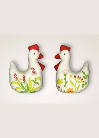 Набір для створення вишитої іграшки "Курочки", 10х14 см, 2 шт No Brand (340483995)