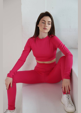 Рожева спортивна костюм для танців йоги фітнесу No Brand однотонна