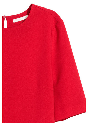 Помаранчево-червона святковий, коктейльна, вечірня сукня футляр H&M однотонна