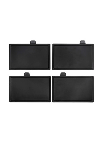 Набор кухонных ножей 5 шт. с разделочными досками 4 шт. черный антикоррозийный для кухни Maestro комбинированные,