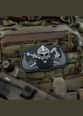 Нашивка Viking's Drakkar Black/Grey M-TAC (315047708)
