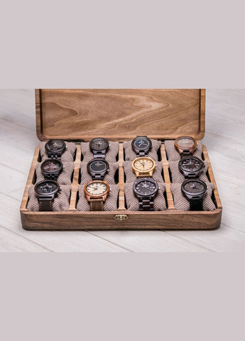 Цельная шкатулка для двенадцати часов с деревянной крышкой EcoWalnut (295443838)