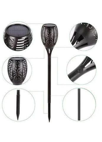 Світильник для саду на сонячній батареї flame led light XF-6017 з ефектом полум'я (1857352407) Solar (326811572)