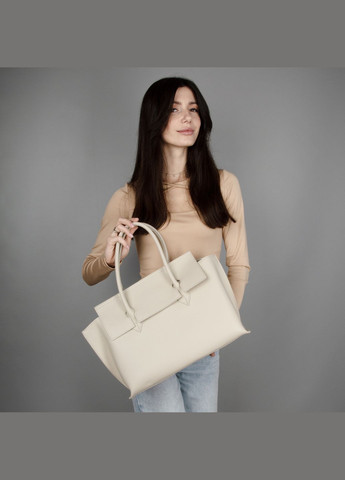 Сумка женская кожаная для документов А4 03825_f бежевая Virginia Conti (327797897)