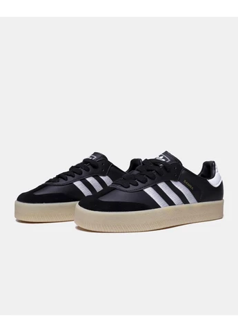 Білі літні кросівки adidas samba xlg black white gum адідас самба No Brand