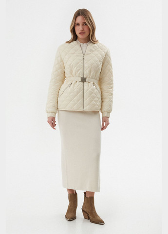 Світло-бежева демісезонна куртка, колір молочний Estro