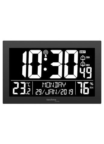 Годинник настінний WS8017 Black (WS8017) Technoline (315937656)