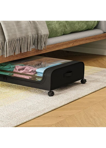 Подложковый органайзер на колесах для хранения вещей Clothes Organizer CO-8765 Black No Brand (355795994)