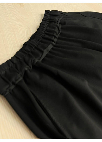 Костюм женский 6011-5539 свитшот с вышивкой Oxford и джогерами черный LSK (337665690)