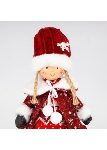 Фигурка Новогодняя Девочка 46 см 19241-014 текстиль No Brand (361443763)