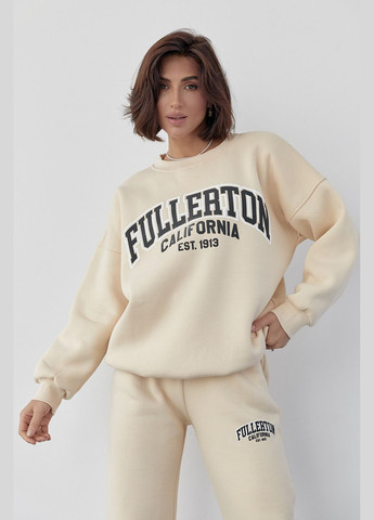 Жіночий спортивний костюм на флісі з принтом Fullerton California Liton (296909141)