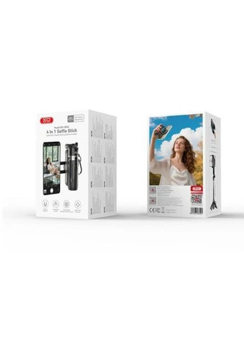 Монопод SS24 (LW) (with light) 4-in-1 Multi-function Magnetic Mini Selfie Stick Чорний XO (388771154)