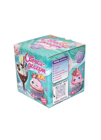 Гелевая свечка в стаканчике "Вишневый десерт" Ранок 10100525 своими руками Ranok Creative (300389867)