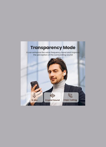 Гарнитура TWS HiTune T6 WS200 white Ugreen (322701283)