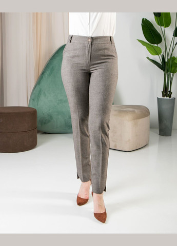 Укороченные женские серые брюки No Brand (282743936)