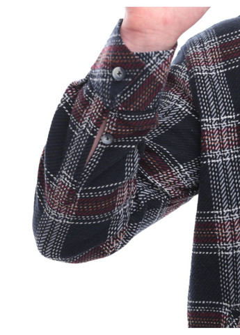 Темно-синяя повседневный рубашка в клетку Jean Piere