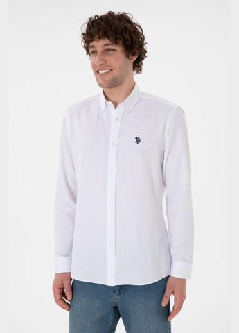 Белая рубашка U.S. Polo Assn.