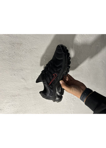 Черные демисезонные кроссовки мужские nike air max tn plus black red gore-tex найк аир макс тн плюс No Brand
