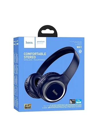 Навушники Bluetooth W41 магнітні протиударні чорні Hoco (370167252)