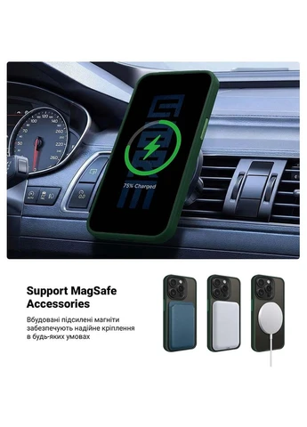 Чохол Uniq Magsafe для Apple iPhone 14 Pro Dark Green (ARM75326) ArmorStandart (323120142)