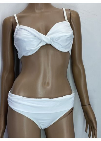 Белый летний купальник раздельный Rainbow Роздільний