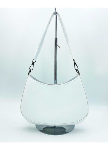 Стильна сумка жіноча біла з екошкіри молодіжна для повсякденного використання м'яка з блискавкою ProDobro (367266137)