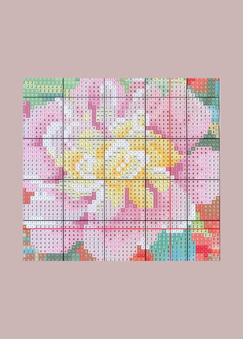 Набір для вишивання за нанесеною на канву схемою "The peony vase 2". AIDA 14CT printed, 35*45 см Joy Sunday (313612789)